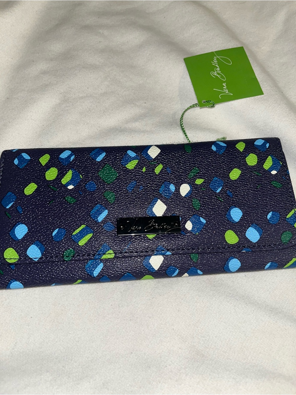Vera Bradley Navy Floral Print Wallet